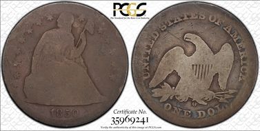 1850-O $1 AG3