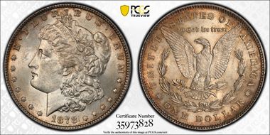 1878 7TF $1 VAM 198 AU55