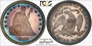 1880 25C PR66CAM