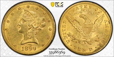 1899-O $10 MS61