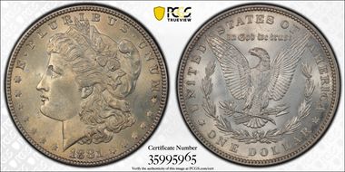 1881 $1 MS64