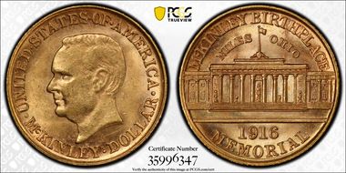 1916 G$1 McKinley MS63