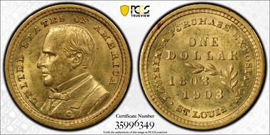 1903 G$1 LA Purchase, McKinley N1