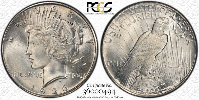 Cert 36000494 - Coin Image