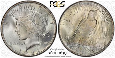 1922 $1 MS66