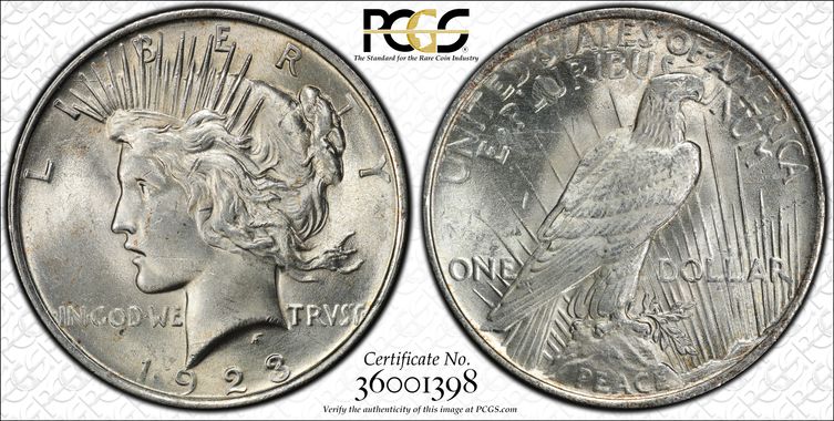 Cert 36001398 - Coin Image