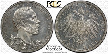 1905 2 Mk J-169b Thick Rim PR62