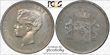 1895-PG V Peso KM-24  Ag N1