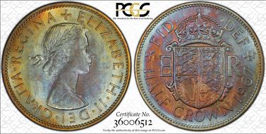 1967 1/2 Cr S-4145 MS65+