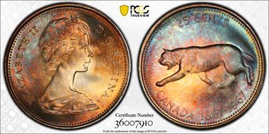1967 25C 0.800 Ag MS66