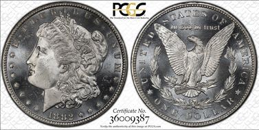 1882-CC $1 MS65+ PL