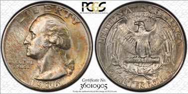 1936 25C DDO, FS-101 MS66