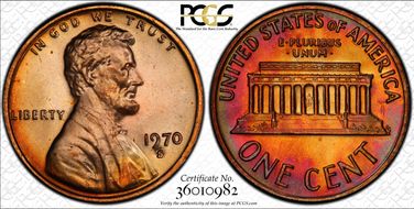 1970-S 1C Large Date MS64RD