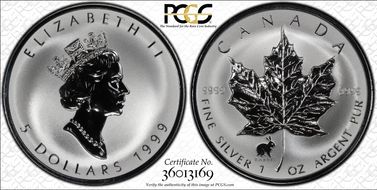 1999 $5 ML Rabbit Privy SP67