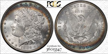 1886 $1 MS63+
