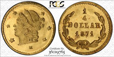 1871 G25C BG-809 MS67