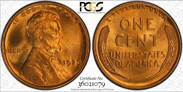 1929 1C MS67RD