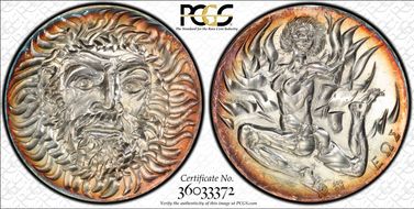 1977 Medal Feuer: Eos/Helios Ag SP69