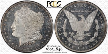 1890-CC $1 VAM 4 Tailbar MS64DMPL