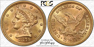 1879 $2.50 MS64+