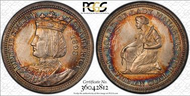 1893 25C Isabella MS63