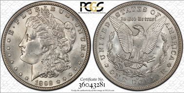 1892-O $1 MS64