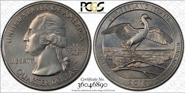 2018-P 25C Cumberland Island NP MS64