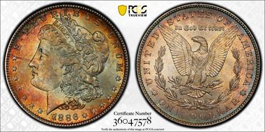 1886 $1 MS64