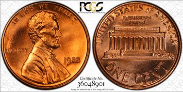 1988 1C MS68RD