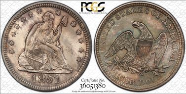 1851 25C MS66