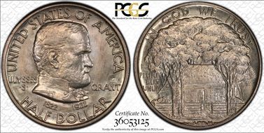 1922 50C Grant, with Star MS65