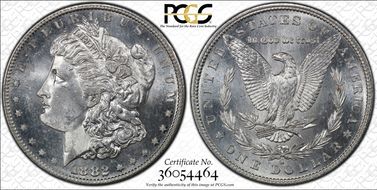 1882-S $1 MS62