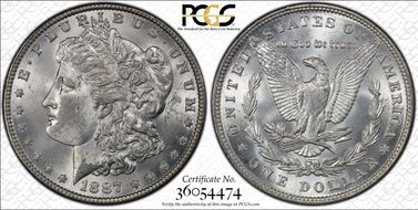 1887 $1 MS62
