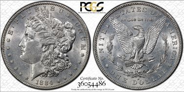 1884-S $1 AU55