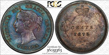 1875-H 5C ND 1/1 8/8 Thk Pt 7 Lg 5 MS63