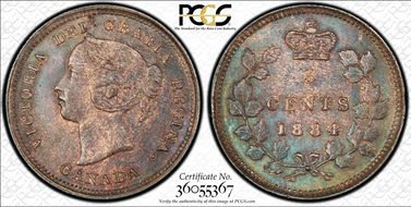 1884 5C Far Blunt 4 MS63