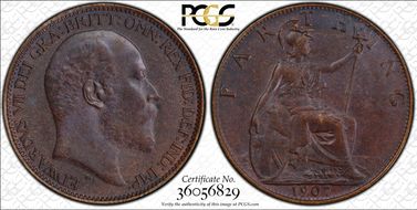 1907 1/4D S-3992 Blackened finish MS64