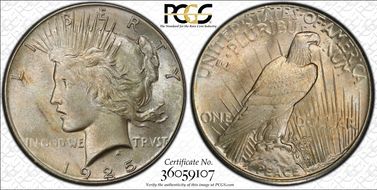 1925 $1 MS66+