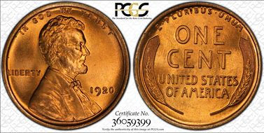 1920 1C MS67RD