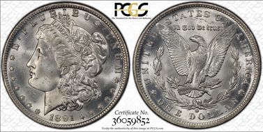 1891-O $1 MS65