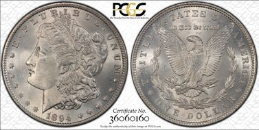 1894 $1 MS63