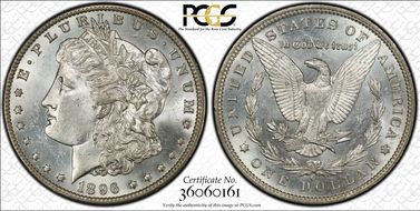 1896-O $1 MS62
