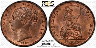 1838 1/4D S-3950 MS64RB