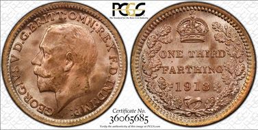 1913 1/3 Far S-4062 MS66RD