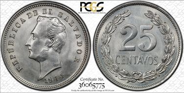 1944 25C MS63