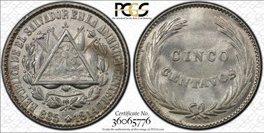 1914 5C KM-124 Ag MS64