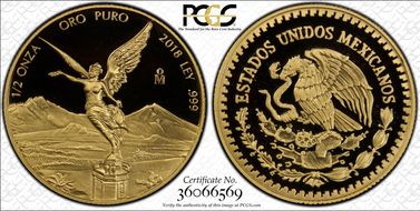 2018-Mo 1/2 oz Libertad Gold First Strike PR69DCAM