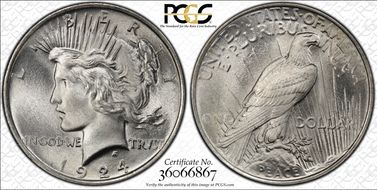 1924 $1 MS67