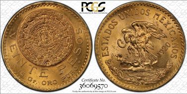 1920/10 20 Peso MS64+