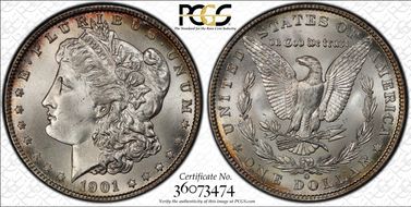 1901-O $1 MS66+